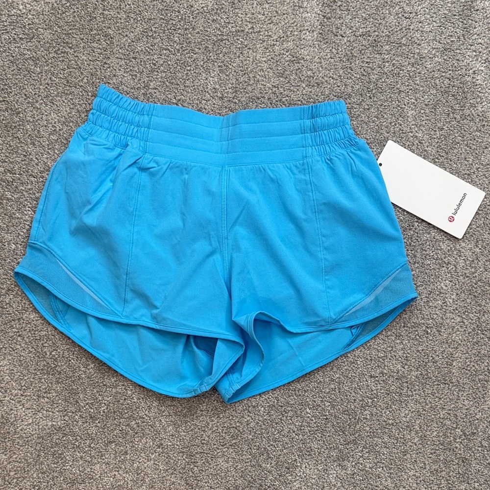Women’s Athletic Running Shorts - Bright Blue (Lululemon) hotty hot 2.5” lined